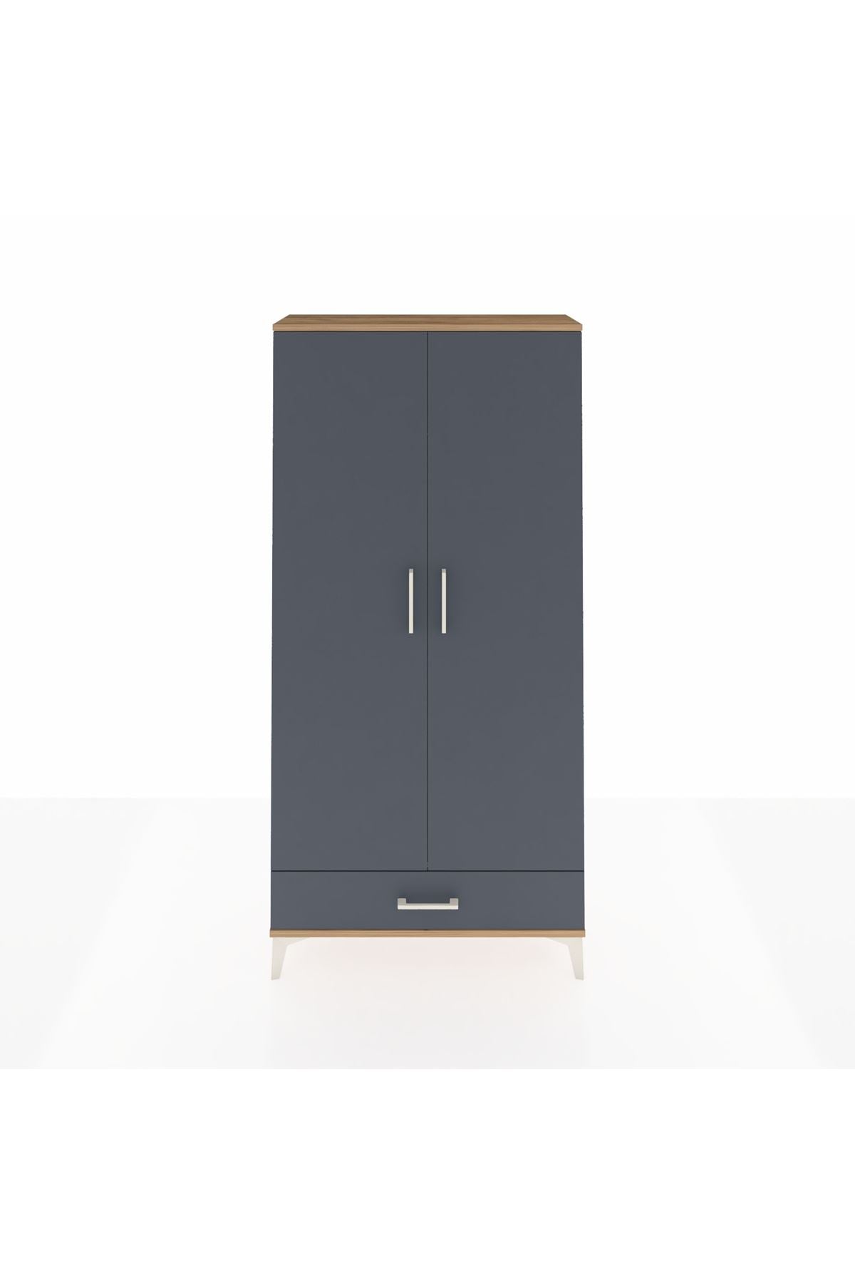 Arges Dolap Tek Raflı Tek Çekmeceli Tek Askılı 88x30x182 - S24M030V8A