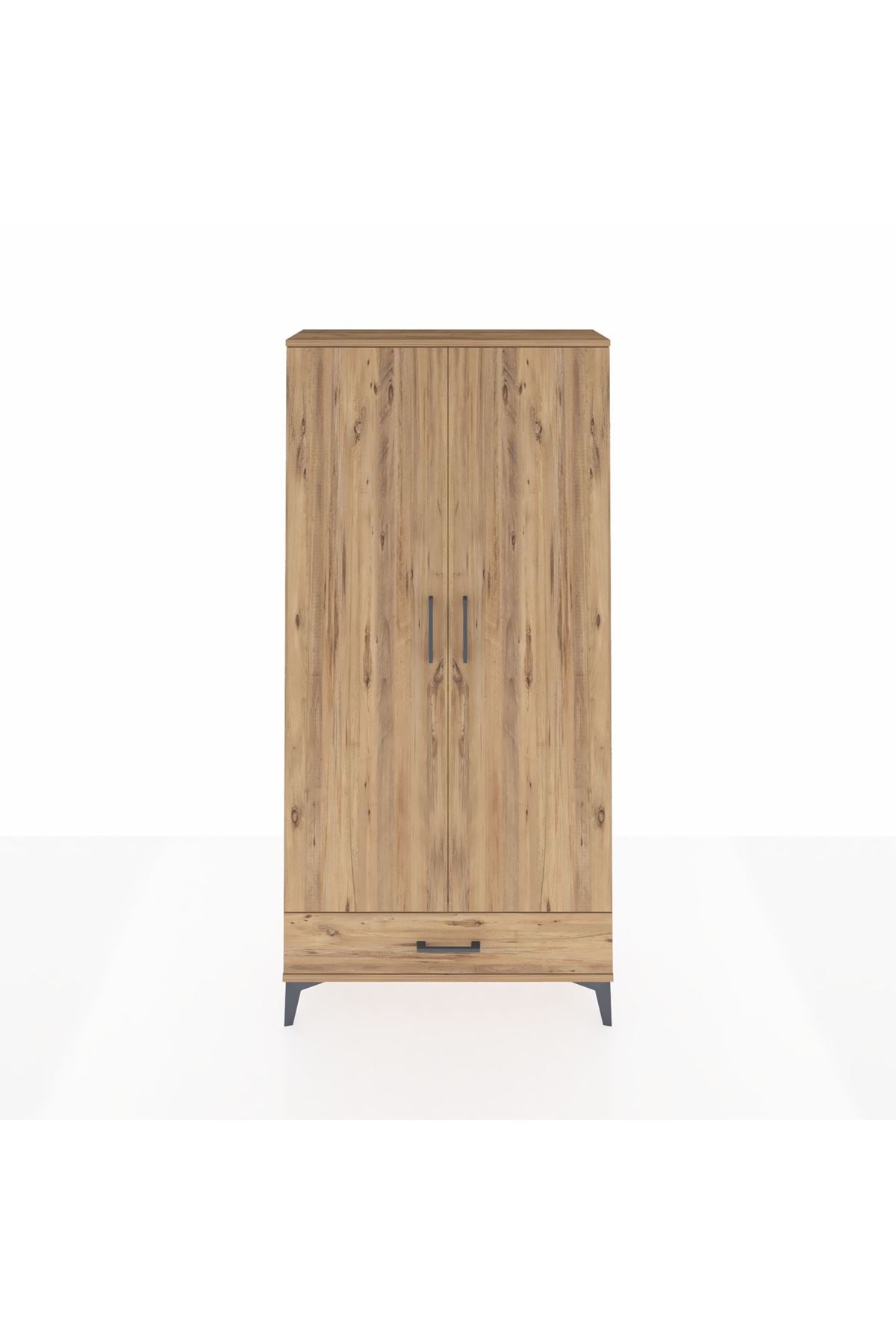 Arges Dolap Tek Raflı Tek Çekmeceli Tek Askılı 88x30x182 - S24M030V9A