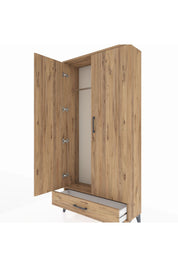 Arges Dolap Tek Raflı Tek Çekmeceli Tek Askılı 88x30x182 - S24M030V9A