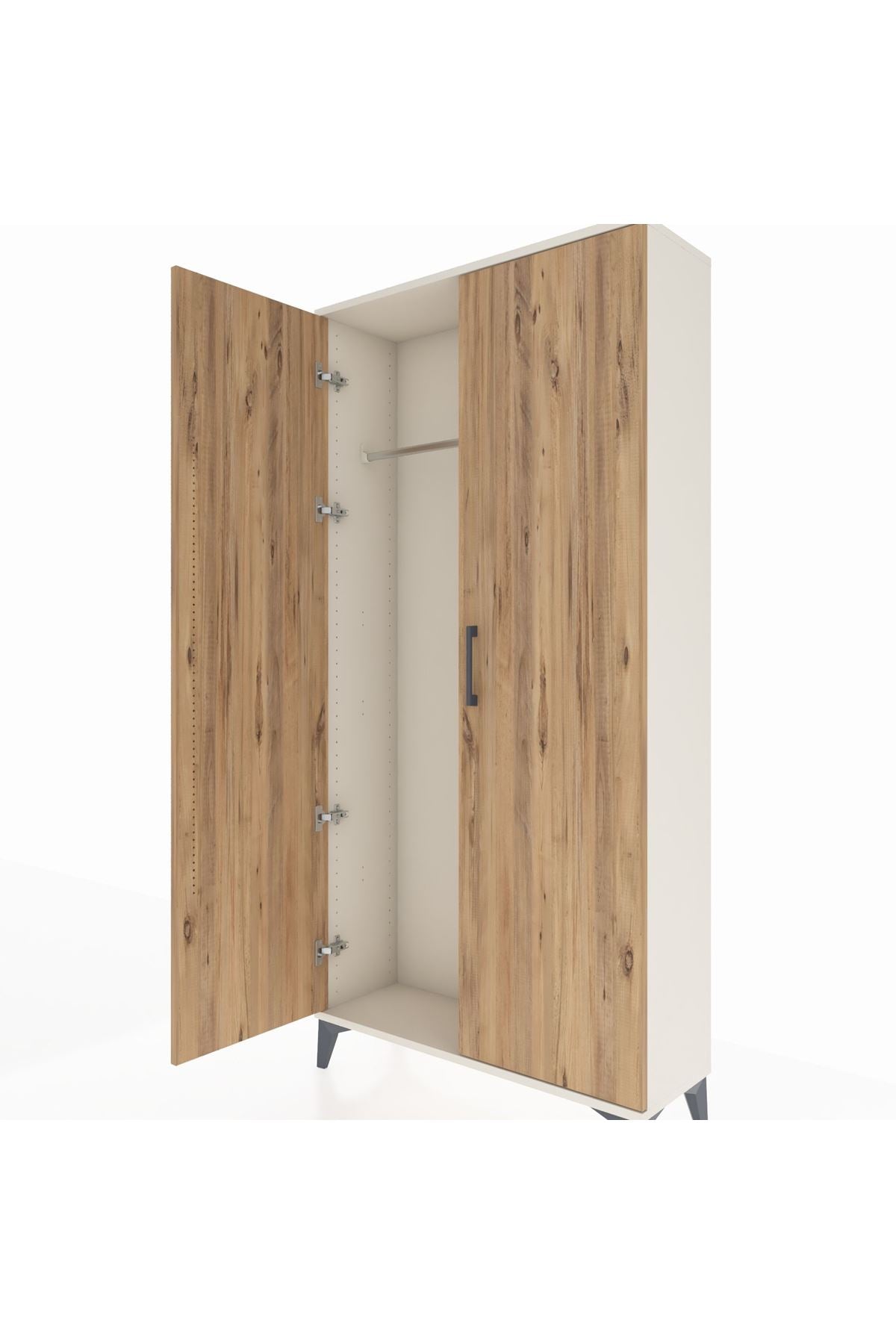 Arges Dolap 2 Kapaklı Tek Askılı 88x30x182 - S24M031V3A