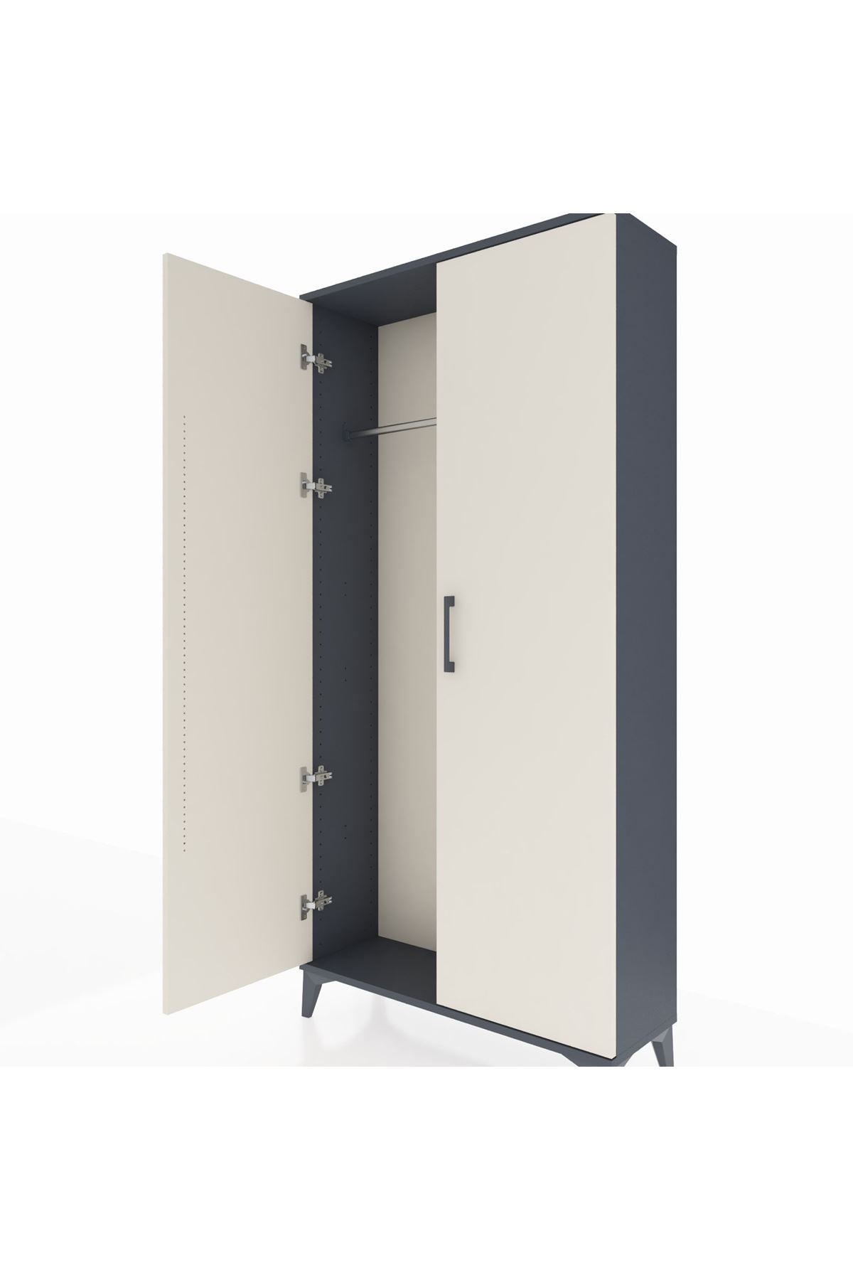 Arges Dolap 2 Kapaklı Tek Askılı 88x30x182 - S24M031V4A