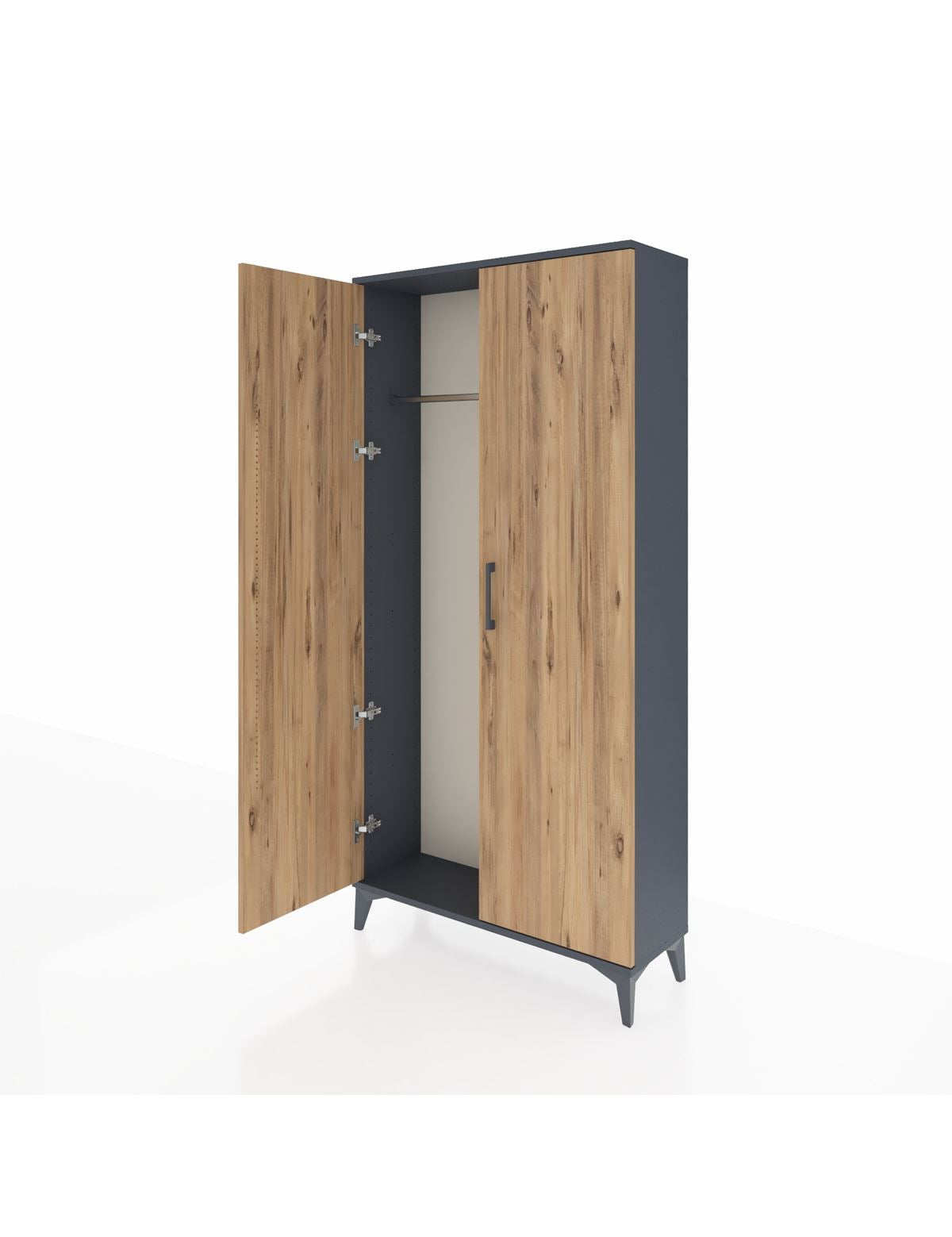 Arges Dolap 2 Kapaklı Tek Askılı 88x30x182 - S24M031V6A