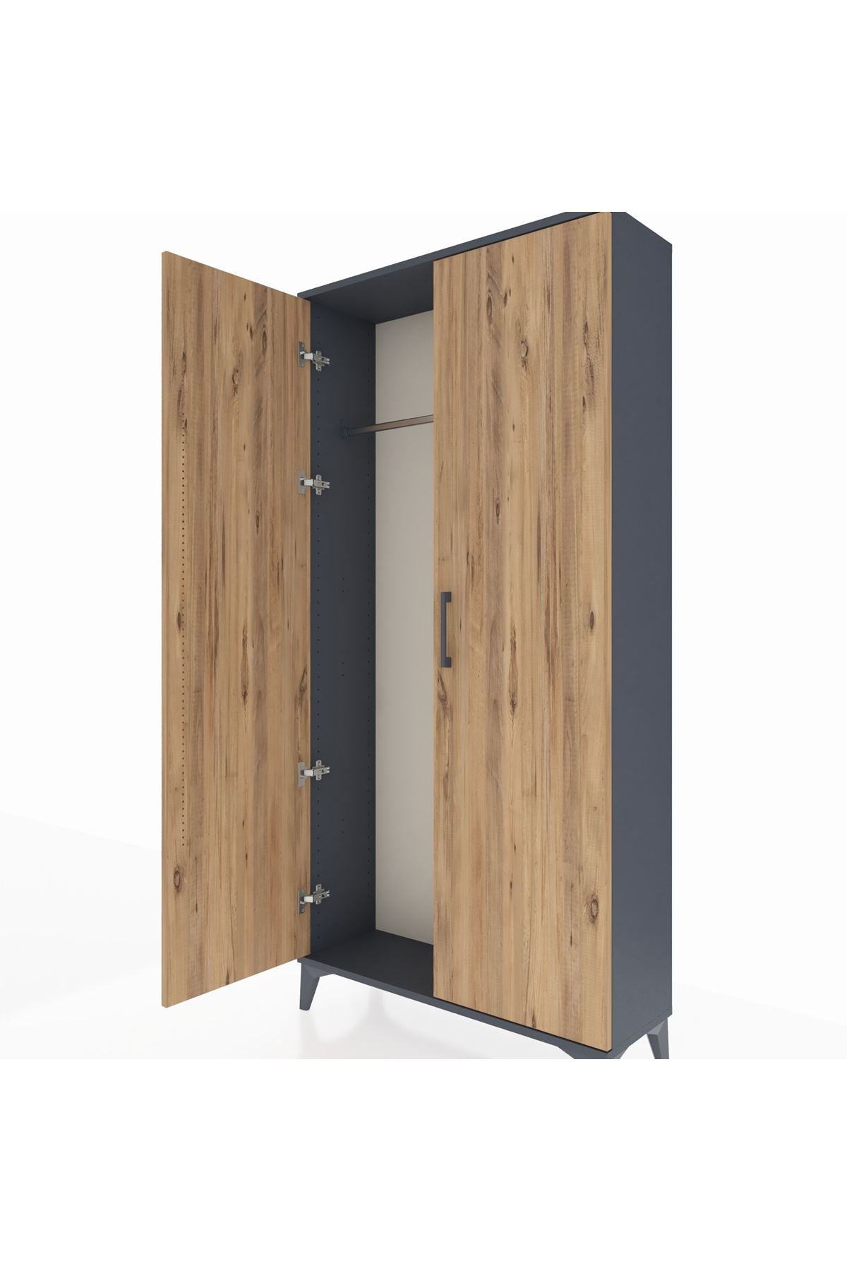 Arges Dolap 2 Kapaklı Tek Askılı 88x30x182 - S24M031V6A