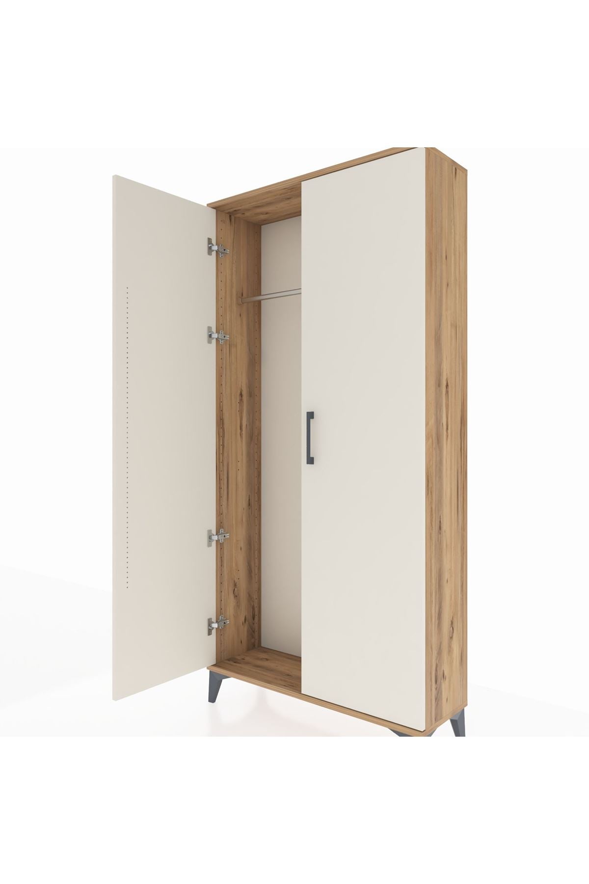 Arges Dolap 2 Kapaklı Tek Askılı 88x30x182 - S24M031V7A