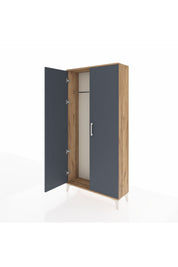 Arges Dolap 2 Kapaklı Tek Askılı 88x30x182 - S24M031V8A