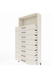 Arges Dolap Tek Raflı 8 Çekmeceli 88x30x182 - S24M032V1A