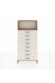 Arges Dolap Tek Raflı 8 Çekmeceli 88x30x182 - S24M032V7A