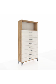 Arges Dolap Tek Raflı 8 Çekmeceli 88x30x182 - S24M032V7A