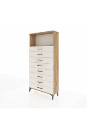 Arges Dolap Tek Raflı 8 Çekmeceli 88x30x182 - S24M032V7A