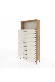 Arges Dolap Tek Raflı 8 Çekmeceli 88x30x182 - S24M032V7A