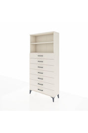 Arges Dolap 2 Raflı 7 Çekmeceli 88x30x182 - S24M033V1A