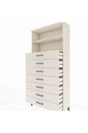 Arges Dolap 2 Raflı 7 Çekmeceli 88x30x182 - S24M033V1A
