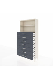 Arges Dolap 2 Raflı 7 Çekmeceli 88x30x182 - S24M033V2A