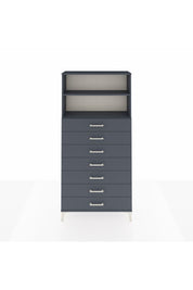 Arges Dolap 2 Raflı 7 Çekmeceli 88x30x182 - S24M033V5A