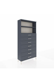 Arges Dolap 2 Raflı 7 Çekmeceli 88x30x182 - S24M033V5A