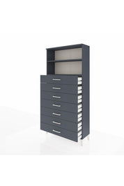 Arges Dolap 2 Raflı 7 Çekmeceli 88x30x182 - S24M033V5A
