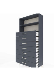 Arges Dolap 2 Raflı 7 Çekmeceli 88x30x182 - S24M033V5A