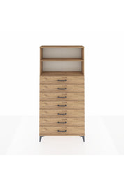 Arges Dolap 2 Raflı 7 Çekmeceli 88x30x182 - S24M033V9A