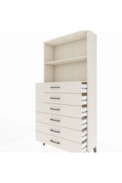 Arges Dolap 2 Raflı 6 Çekmeceli 88x30x182 - S24M034V1A