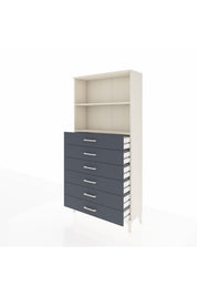 Arges Dolap 2 Raflı 6 Çekmeceli 88x30x182 - S24M034V2A