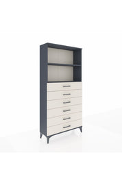 Arges Dolap 2 Raflı 6 Çekmeceli 88x30x182 - S24M034V4A