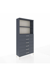 Arges Dolap 2 Raflı 6 Çekmeceli 88x30x182 - S24M034V5A