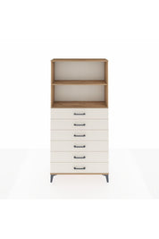 Arges Dolap 2 Raflı 6 Çekmeceli 88x30x182 - S24M034V7A