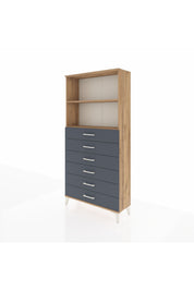 Arges Dolap 2 Raflı 6 Çekmeceli 88x30x182 - S24M034V8A