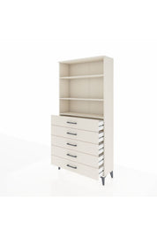 Arges Dolap 3 Raflı 5 Çekmeceli 88x30x182 - S24M035V1A