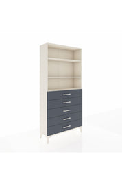 Arges Dolap 3 Raflı 5 Çekmeceli 88x30x182 - S24M035V2A