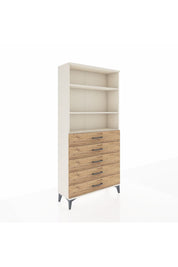 Arges Dolap 3 Raflı 5 Çekmeceli 88x30x182 - S24M035V3A