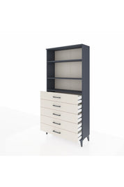 Arges Dolap 3 Raflı 5 Çekmeceli 88x30x182 - S24M035V4A