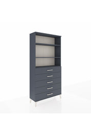 Arges Dolap 3 Raflı 5 Çekmeceli 88x30x182 - S24M035V5A