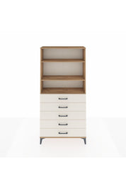 Arges Dolap 3 Raflı 5 Çekmeceli 88x30x182 - S24M035V7A