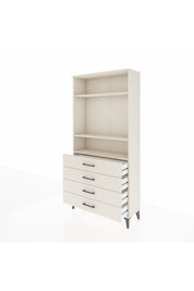 Arges Dolap 3 Raflı 4 Çekmeceli 88x30x182 - S24M036V1A