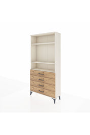 Arges Dolap 3 Raflı 4 Çekmeceli 88x30x182 - S24M036V3A
