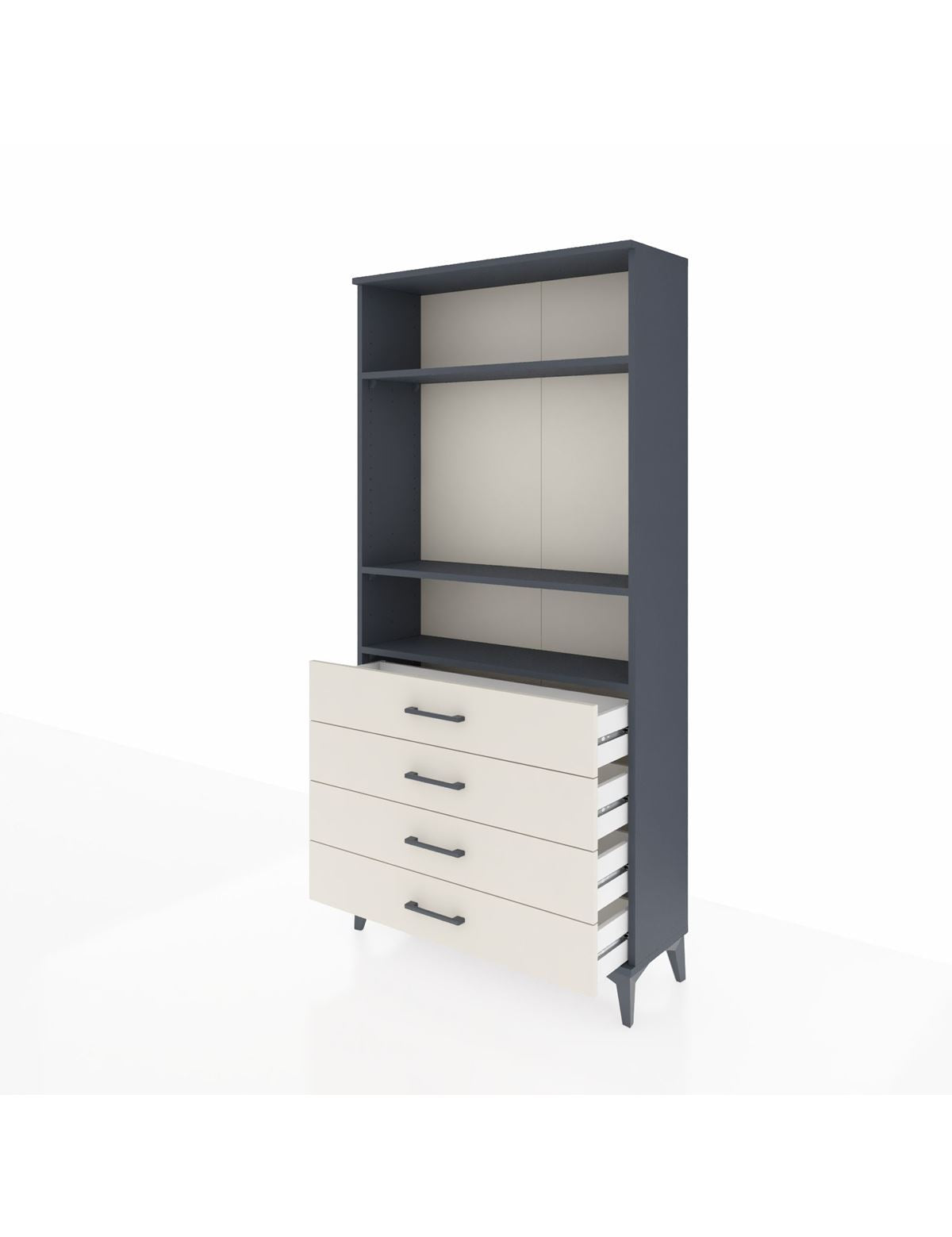 Arges Dolap 3 Raflı 4 Çekmeceli 88x30x182 - S24M036V4A