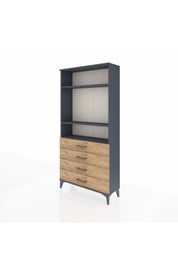 Arges Dolap 3 Raflı 4 Çekmeceli 88x30x182 - S24M036V6A