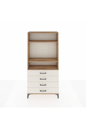 Arges Dolap 3 Raflı 4 Çekmeceli 88x30x182 - S24M036V7A