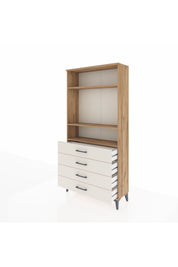 Arges Dolap 3 Raflı 4 Çekmeceli 88x30x182 - S24M036V7A