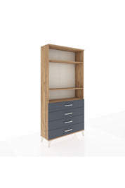 Arges Dolap 3 Raflı 4 Çekmeceli 88x30x182 - S24M036V8A