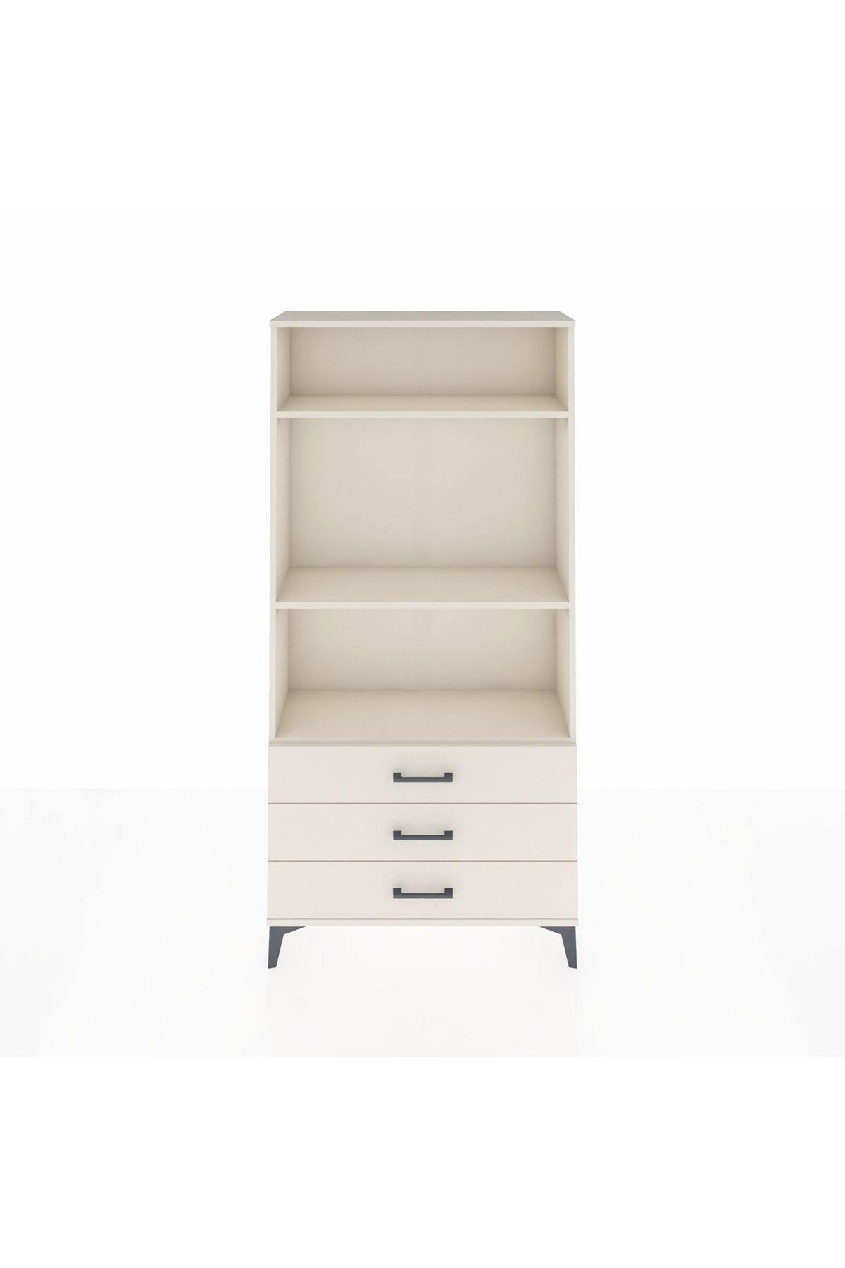 Arges Dolap 3 Raflı 3 Çekmeceli 88x30x182 - S24M037V1A