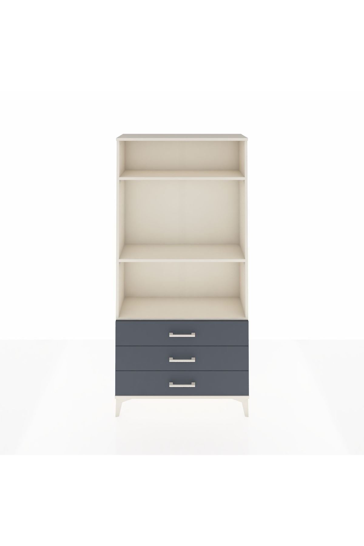 Arges Dolap 3 Raflı 3 Çekmeceli 88x30x182 - S24M037V2A