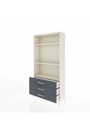 Arges Dolap 3 Raflı 3 Çekmeceli 88x30x182 - S24M037V2A