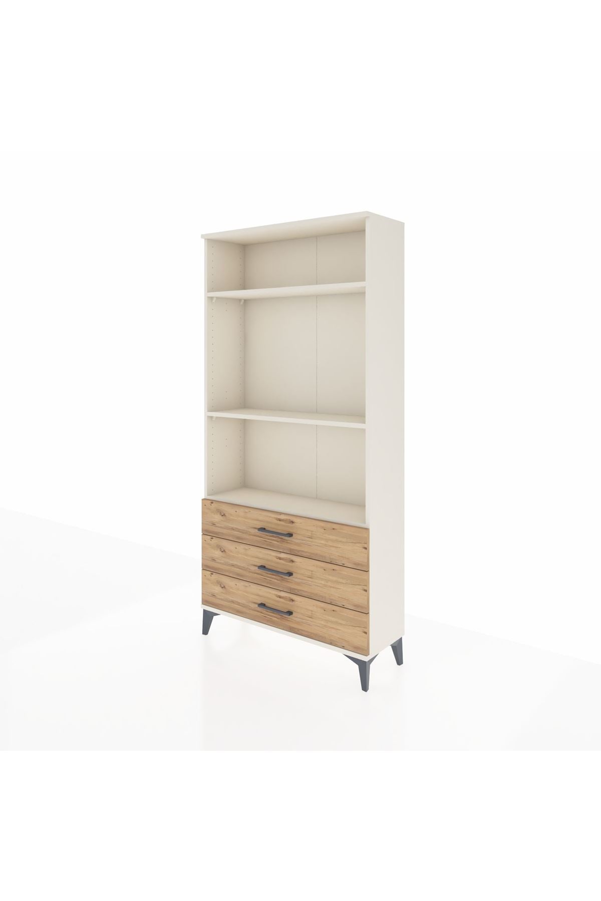 Arges Dolap 3 Raflı 3 Çekmeceli 88x30x182 - S24M037V3A