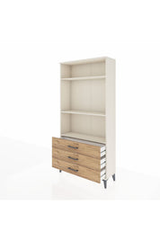 Arges Dolap 3 Raflı 3 Çekmeceli 88x30x182 - S24M037V3A
