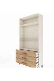 Arges Dolap 3 Raflı 3 Çekmeceli 88x30x182 - S24M037V3A