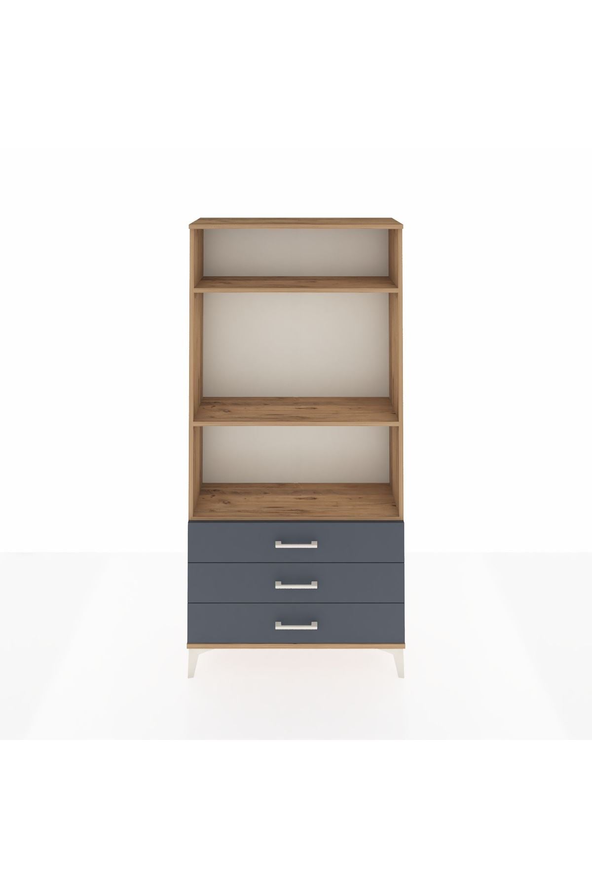 Arges Dolap 3 Raflı 3 Çekmeceli 88x30x182 - S24M037V8A