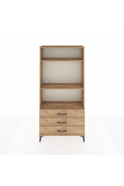 Arges Dolap 3 Raflı 3 Çekmeceli 88x30x182 - S24M037V9A