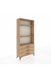 Arges Dolap 3 Raflı 3 Çekmeceli 88x30x182 - S24M037V9A